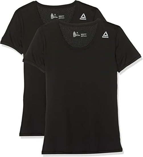 Reebok Joanna zwart sportshirt dames 2pack C9494 Cowa sport