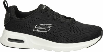 Skechers air court slick avenue zwart wit 149948BKW