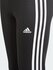 Adidas designed 2 move 3 stripes legging junior zwart wit GN1453_
