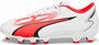 Puma ultra play fg ag junior wit zwart rood 10753001_