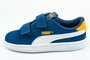 Puma smash v2 buck v infant blauw wit tangerina 36518447_